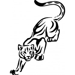 Autoaufkleber: Aufkleber Tiger 8 TIGER 09