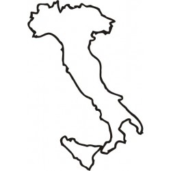 Italien Umriss